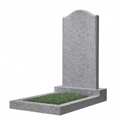 Памятник фигурный из гранита №22 светло-серый, 800x450x50 мм, арт.22.0804505K03